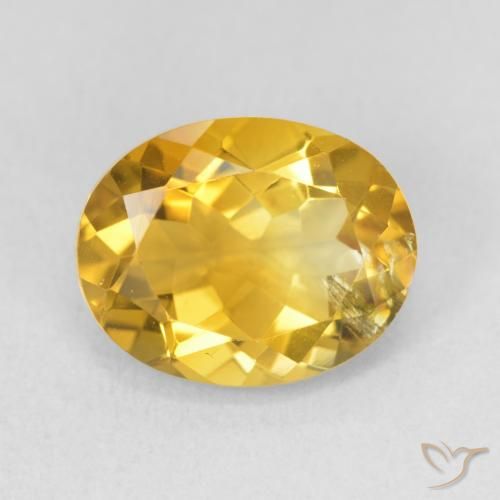 Citrine Doré naturelle ovale, 3.49 ct, VS