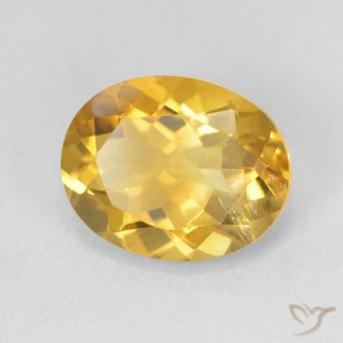 Citrine Doré naturelle ovale, 3.49 ct, VS