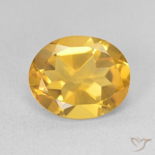 3.27ct Naturel Orange doré Citrine, ovale, VS