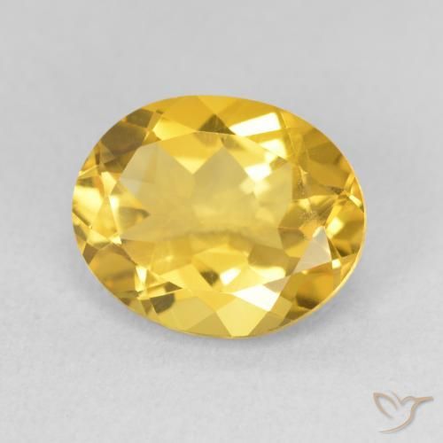 Citrine Orange Doré naturelle ovale, 3.10 ct, VS