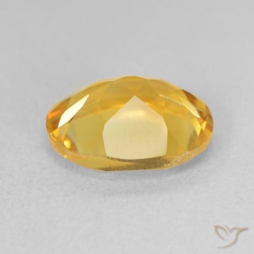 Citrine Orange Doré naturelle ovale, 3.29 ct, VS