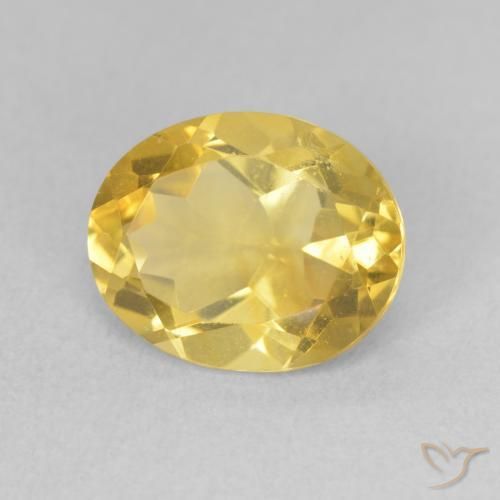 Citrine Orange Doré naturelle ovale, 2.89 ct, VS
