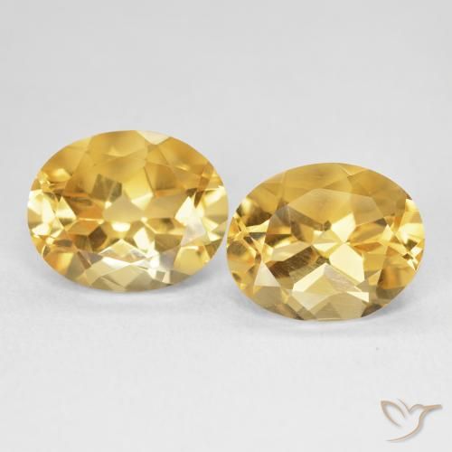 7.30ctw Naturel Doré profond Citrine, ovale, VVS-VS