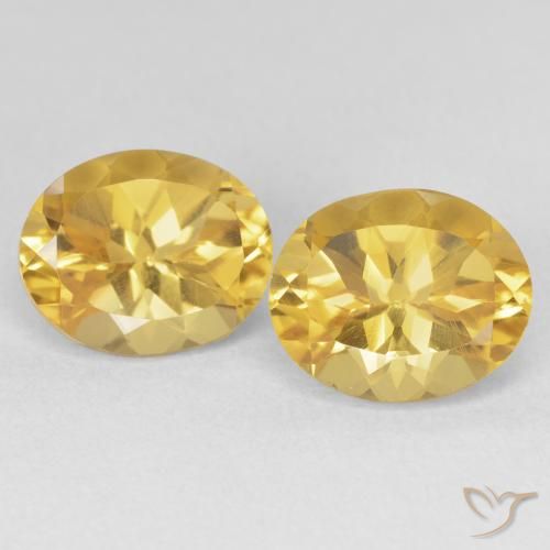 7.20ctw Naturel Doré Citrine, ovale, VVS-VS