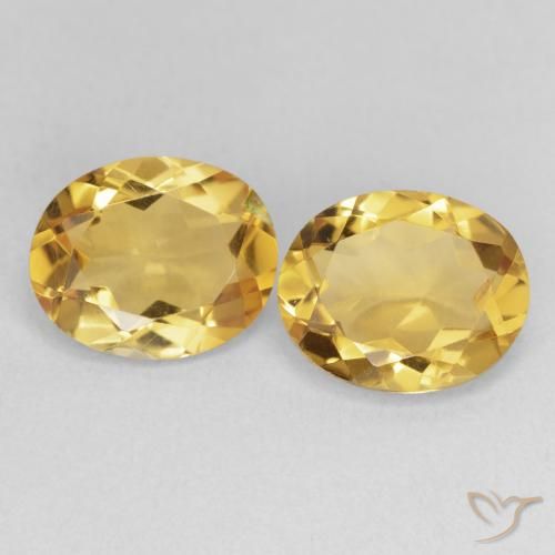 5.86ctw Naturel Doré Citrine, ovale, VS