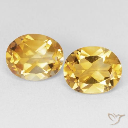 6.88ctw Naturel Doré Citrine, ovale, VVS-VS