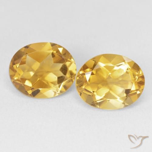 7.07ctw Naturel Doré profond Citrine, ovale, VVS-VS
