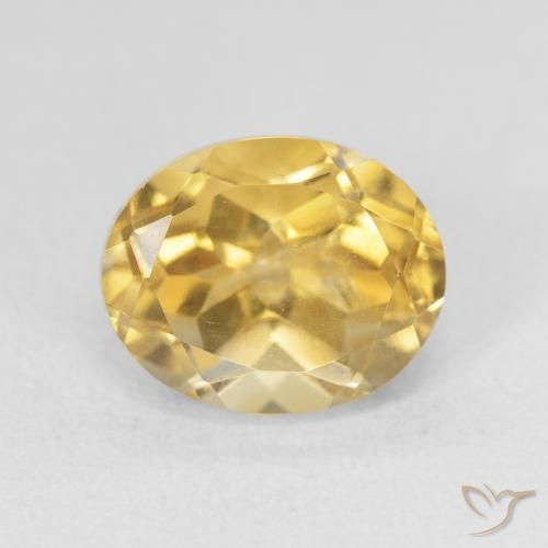 Citrine Doré moyen naturelle ovale, 3.99 ct, VVS