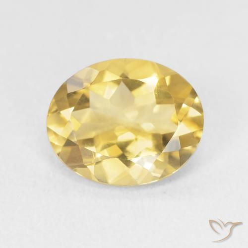 3.15ct Naturel Doré moyen Citrine, ovale, VVS