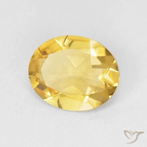 Citrine Doré naturelle ovale, 2.71 ct, VVS