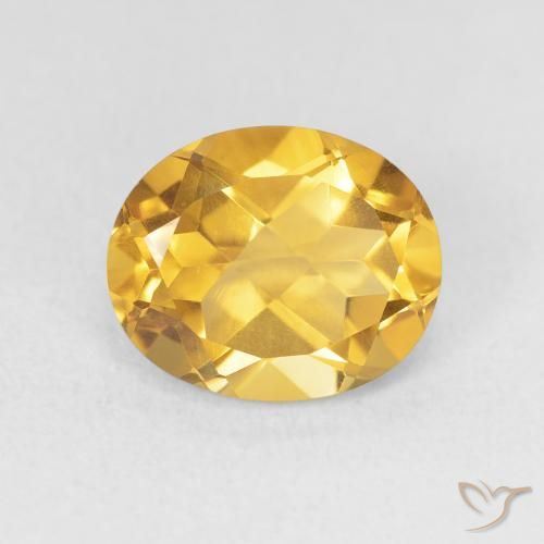 3.38ct Naturel Doré foncé Citrine, ovale, VVS
