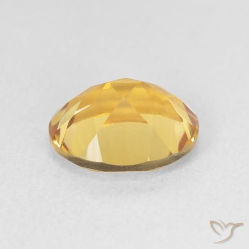 Citrine Doré foncé naturelle ovale, 3.38 ct, VVS