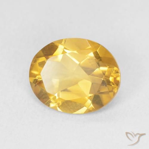 Citrine Doré naturelle ovale, 3.06 ct, VVS