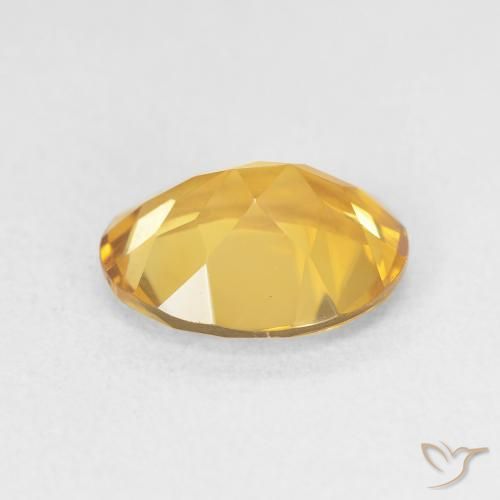 Citrine Doré naturelle ovale, 3.06 ct, VVS