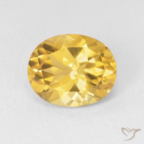 Citrine Doré naturelle ovale, 3.55 ct, VVS