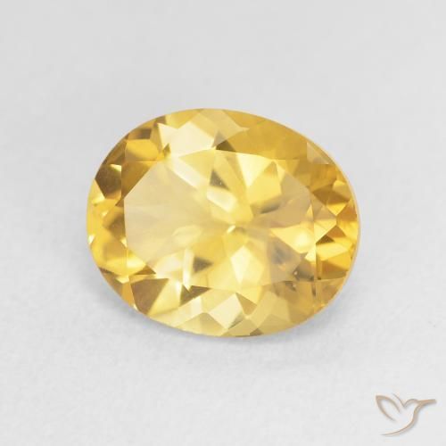 Citrine Doré naturelle ovale, 3.55 ct, VVS