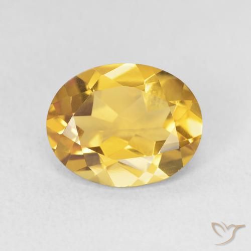 3.02ct Naturel Doré Citrine, ovale, VVS