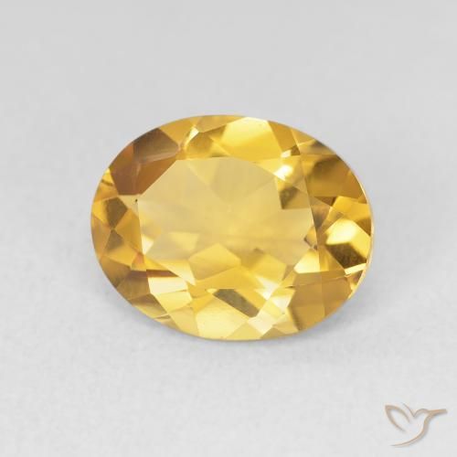 Citrine Doré naturelle ovale, 3.02 ct, VVS