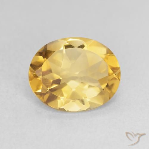 2.94ct Naturel Doré profond Citrine, ovale, VS