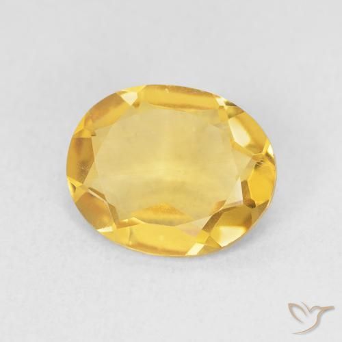 Citrine Doré vif naturelle ovale, 2.64 ct, VS