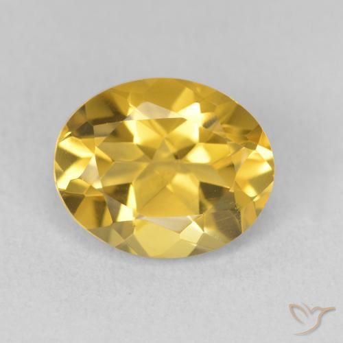 3.39ct Naturel Doré profond Citrine, ovale, VVS-VS