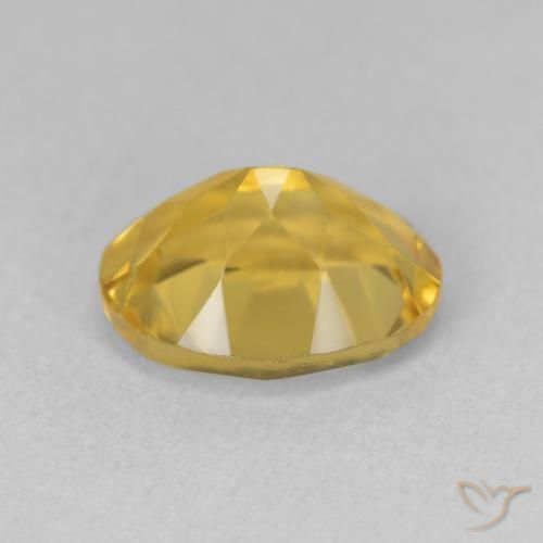Citrine Doré profond naturelle ovale, 3.39 ct, VVS-VS