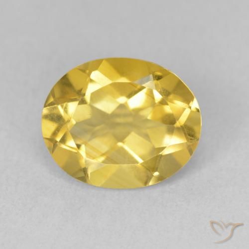 Citrine Orange Doré naturelle ovale, 3.06 ct, VVS-VS