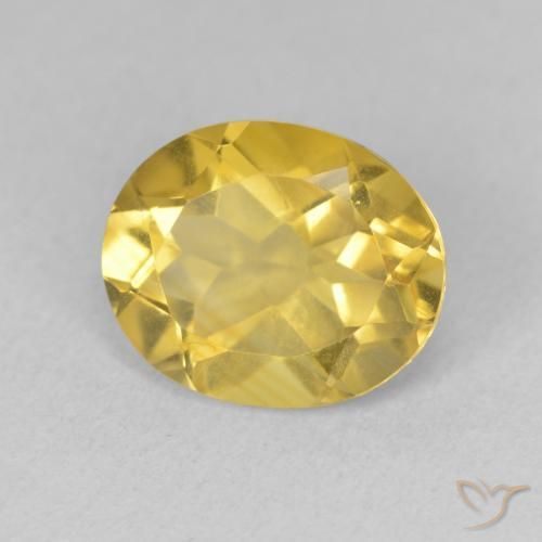 Citrine Orange Doré naturelle ovale, 3.06 ct, VVS-VS