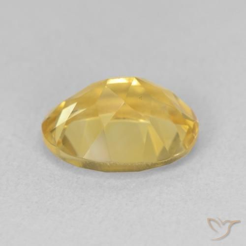 Citrine Doré profond naturelle ovale, 3.18 ct, VVS-VS