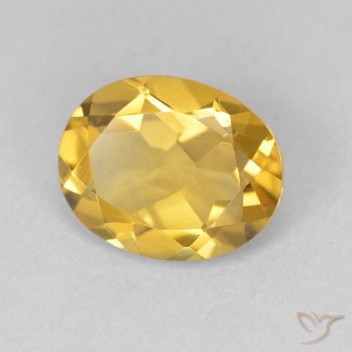 Citrine Doré naturelle ovale, 3.14 ct, VVS-VS