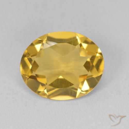 2.86ct Naturel Doré moyen Citrine, ovale, VVS-VS