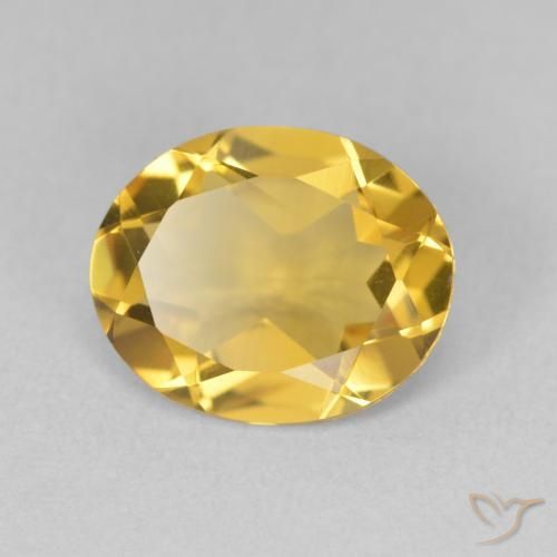 Citrine Doré moyen naturelle ovale, 2.86 ct, VVS-VS