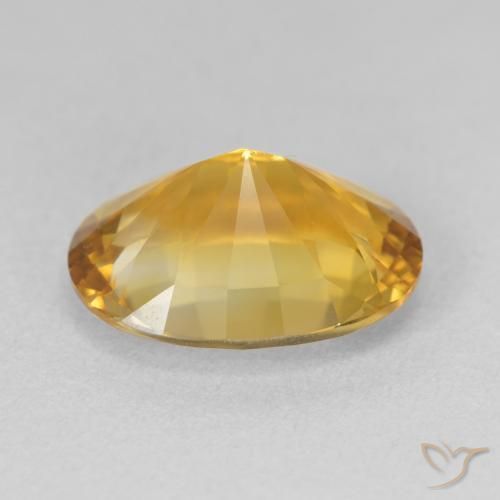 Citrine Medium Light-Golden naturelle ovale, 6.35 ct, VVS-VS