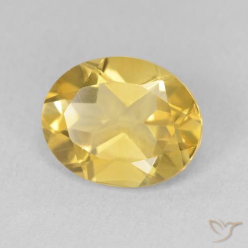 Citrine Doré moyen naturelle ovale, 3.30 ct, VS