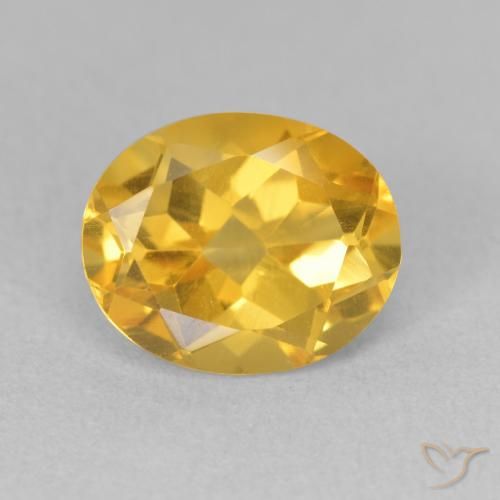 3.33ct Naturel Doré vif Citrine, ovale, VS