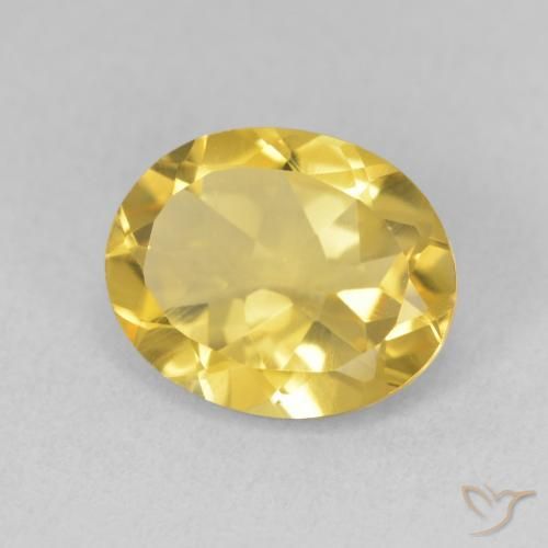 Citrine Orange Doré naturelle ovale, 3.18 ct, VVS-VS