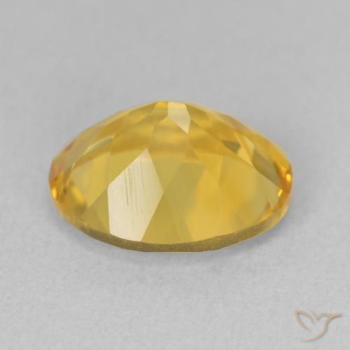 Citrine Orange Doré naturelle ovale, 4.36 ct, VS