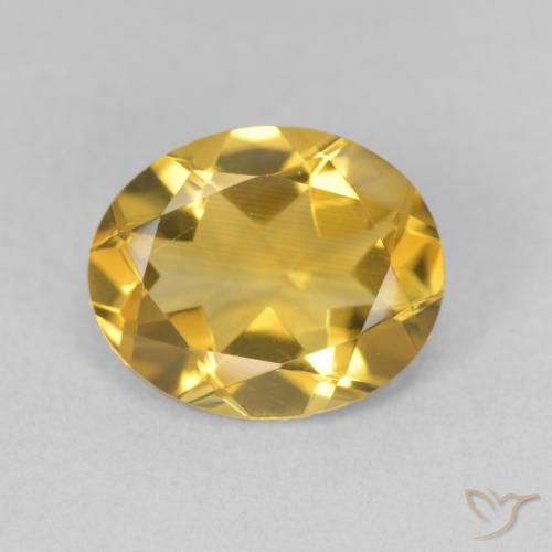 Citrine Doré naturelle ovale, 3.03 ct, VS