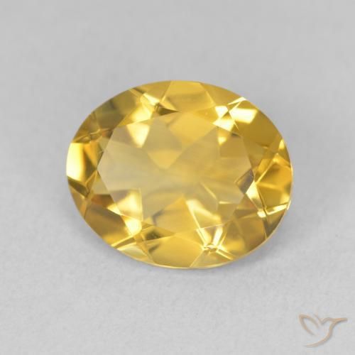 Citrine Doré naturelle ovale, 3.03 ct, VS