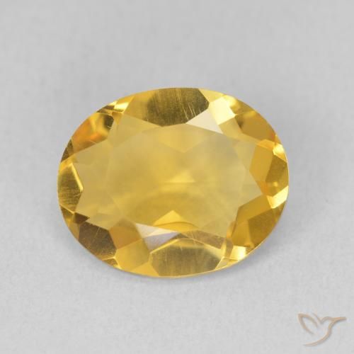 3.02ct Naturel Doré profond Citrine, ovale, VS