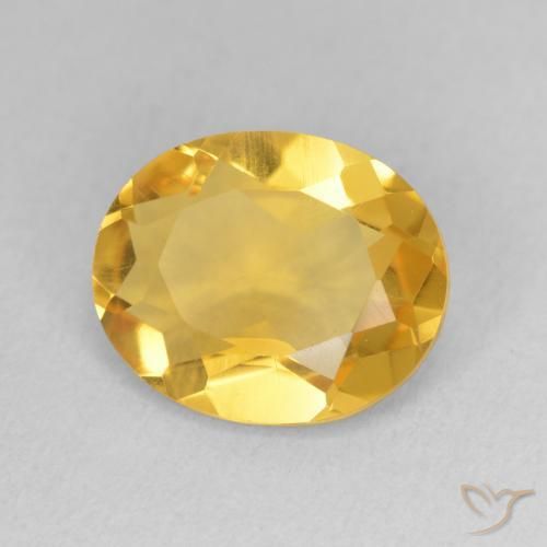 Citrine Doré profond naturelle ovale, 3.02 ct, VS