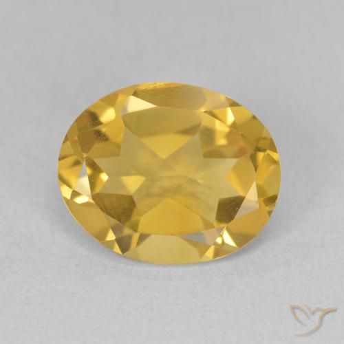 Citrine Doré naturelle ovale, 2.95 ct, VS