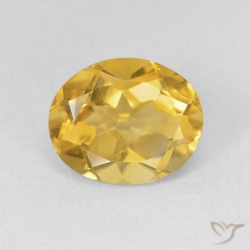 Citrine Orange Doré naturelle ovale, 3.32 ct, VVS-VS