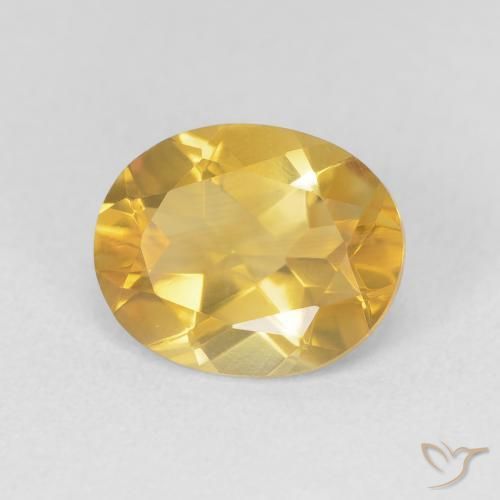 Citrine Doré naturelle ovale, 3.11 ct, VVS-VS