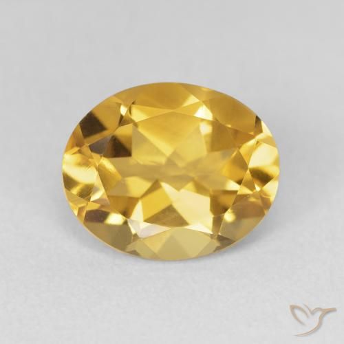 3.48ct Naturel Doré Citrine, ovale, VVS-VS