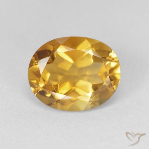 3.30ct Naturel Or-orange moyen Citrine, ovale, VVS-VS