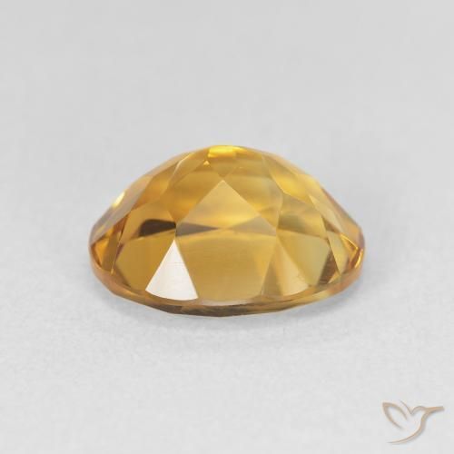 Citrine Or-orange moyen naturelle ovale, 3.30 ct, VVS-VS