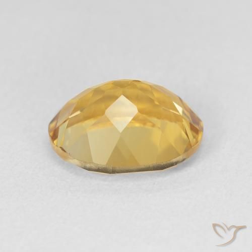 Citrine Doré profond naturelle ovale, 3.47 ct, VVS-VS