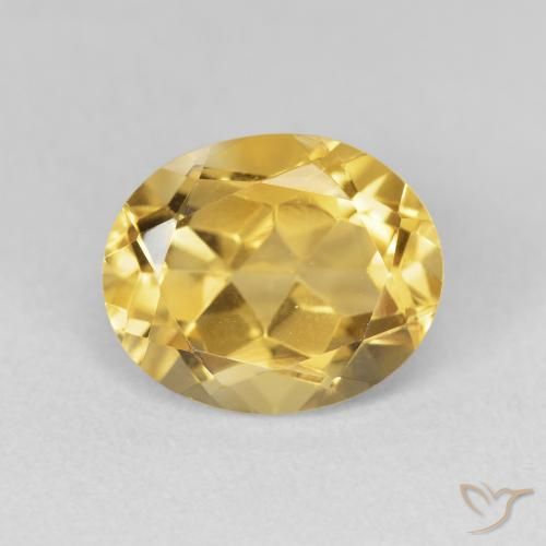 3.43ct Naturel Doré Citrine, ovale, VVS-VS