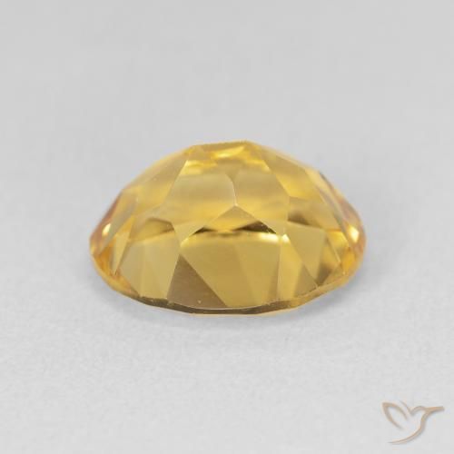 Citrine Doré naturelle ovale, 3.43 ct, VVS-VS